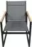 VCM Volasi Gartenstuhl Lounge anthrazit, Textilene/Metall, 4er-Set (22436648-0)