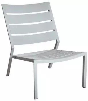 Brafab Delia Gartensessel, Aluminium, stapelbar, hellgrau
