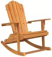 vidaXL Adirondack-Schaukelstuhl Massivholz Teak