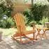 vidaXL Adirondack Schaukelstuhl Garten Teak Massivholz (4008082)