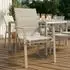 Idimex Trapani Gartenstühle 6er-Set, champagner, stapelbar, mit Armlehnen