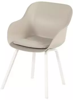 Hartman Le Soleil Element Gartenstuhl mit Kissen, wei&szlig;/taupe