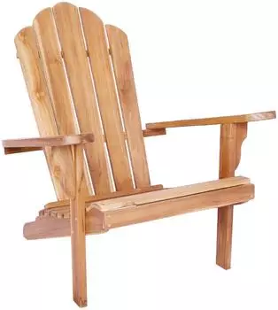 vidaXL Adirondack Gartenstuhl aus massivem Teakholz