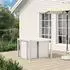 vidaXL Garten-Esszimmerstühle 2er-Set PP weiß/anthrazit (899998)