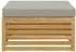 vidaXL Outdoor-Fußhocker Akazienholz massiv, weiß (901563)