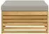 vidaXL Outdoor-Fußhocker Akazienholz massiv, weiß (901563)