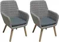 Garden Pleasure Sessel "RAPALLO" Set, 2 Stk. tlg. leicht verstaubar, inklusive