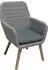 Garden Pleasure RAPALLO Gartensessel 2er-Set, Kunststoffgeflecht, grau (970360-2)