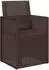 vidaXL Gartenstühle 2er-Set braun PP (899962)