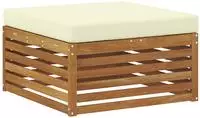 vidaXL Outdoor-Fu&szlig;hocker Massivholz Akazie Natur