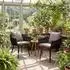 CLP Naxos Gartensessel Seilgeflecht anthrazit mit Armlehnen (328319)