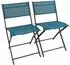 VCM Sumila Klappstuhl 2er-Set, Metall/Textilene, blau