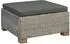 vidaXL GENDT Hocker mit Kissen, Kubu-Rattan, dunkelgrau (42034395)