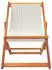 vidaXL Klappbare Strandstühle 2er-Set, cremeweiß, Stoff (3214495)