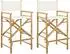 vidaXL Regiestuhl klappbar, Bambus, 2er-Set (42028052)