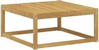 vidaXL Outdoor-Fu&szlig;hocker Massivholz Akazie Wei&szlig; 79 x 79 x 37 cm