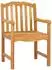 vidaXL Muschelstuhl handgeschnitzt, Teak massiv, 2er-Set (42030019)
