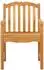 vidaXL Muschelstuhl handgeschnitzt, Teak massiv, 2er-Set (42030019)