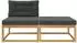 vidaXL Outdoor-Fußhocker Polyester, weiß, 2er-Set (901553)