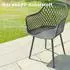 Outsunny Gartenstühle 4er-Set mit Armlehne, UV-beständig, Kunststoff (84G-931V00CG)