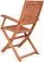 Garden Pleasure Seattle Klappstuhl mit Armlehnen, Eukalyptus, braun, 2er-Set