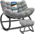 Kesser Chillexer Pro Schaukelstuhl mit Fußstütze, ergonomisch, 120kg (Chillexer Pro)