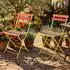 Harms Klappstuhl Gartenstuhl Schmiedeeisen mehrfarbig, 2er-Set, H 77,5cm