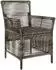 vidaXL Gartenstuhl Poly-Rattan grau/dunkelgrau, 2er-Set (42026687)