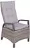 Garden Pleasure AMELIA Hochlehner mit Armlehnen, anthrazit, Metall, 2er-Set (970405-2)