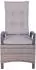 Garden Pleasure AMELIA Hochlehner mit Armlehnen, anthrazit, Metall, 2er-Set (970405-2)