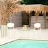 Homestyle4u Gartenstuhl 4er-Set stapelbar, weiß, Kunststoff (2452)