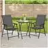 HTI-Living Gartenstühle 2er-Set, klappbar, 5-fach verstellbare Rückenlehne