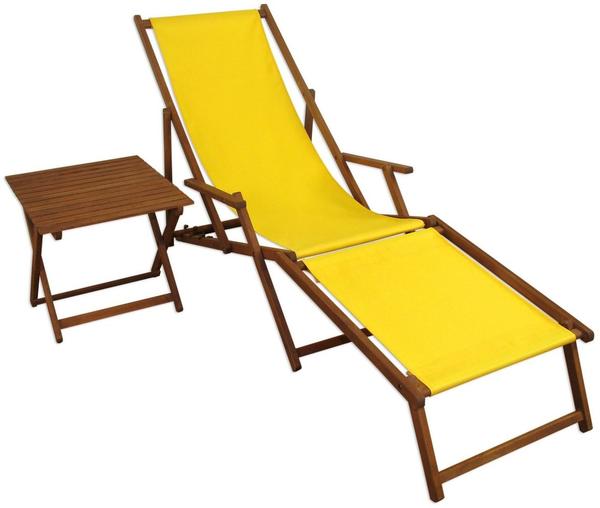Erst-Holz Sonnenliege gelb Liegestuhl Fußteil Tisch Gartenliege Deckchair  Strandstuhl Gartenmöbel 10-302 F T Test ❤️ Jetzt ab 115,95 € (Februar 2022)  Testbericht.de