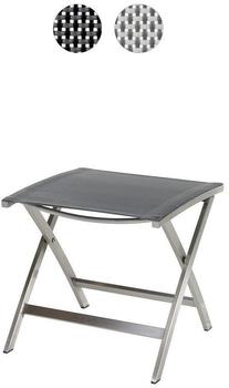 Diamond Garden VENEDIG Fußhocker schwarz / silber (DiGa 10343)