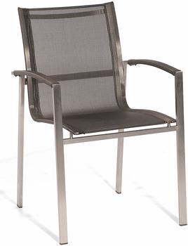 SonnenPartner Stapelsessel Millenium Edelstahl metallic-grau