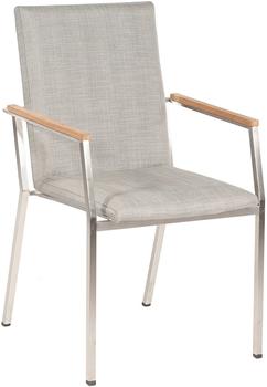 SonnenPartner Stapelsessel Superior Edelstahl silbergrau