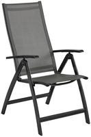 MERXX Gartensessel "Vicenza" Set, 2 Stk. tlg. 2er Set, Alu/Textil, grau