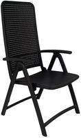 Nardi 4031602000, Nardi - Darsena Relax Klappsessel, anthrazit Polypropylen