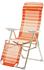 DEMA Sunnyvale Relaxsessel 62 x 77 x 119,5 cm orange-weiß gestreift klappbar
