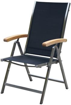 Outflexx Multipositionssessel 61 x 68 x 103 cm schwarz klappbar