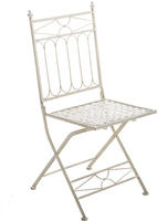 CLP 13425793, CLP Outdoor Stuhl- Garten Balkon Terrasse Eisen Klappstuhl