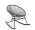 Blumfeldt Roqueta Rocking Chair Retro Design 4mm Mesh Grey