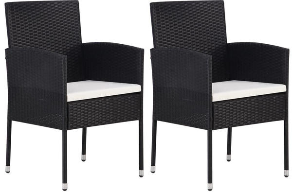 vidaXL Garden Chairs in Braided Resin (2 Pieces)