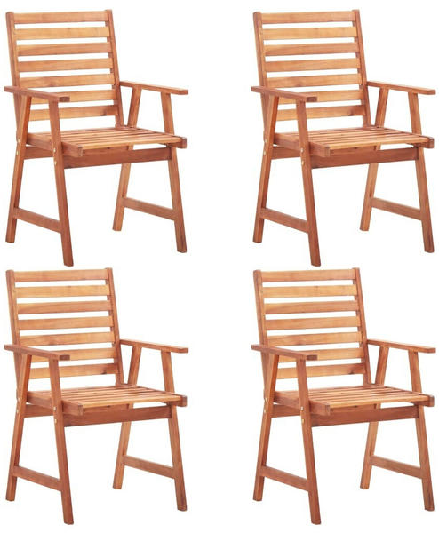 vidaXL Outdoor Chairs in Acacia (4 Pieces)