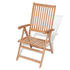 vidaXL Reclining Garden Chair in Teak