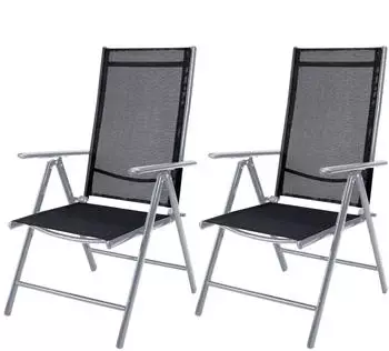 Casaria Bern 2er-Set Klappbar Silber