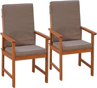 MERXX Gartenstuhl "Montana" (Set) 2 Stk.2er Set, Alu/Textil, braun, inkl....