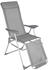 TecTake 2 Aluminium Gartenstühle mit Kopfteil und Fußteil grau (TT402763)