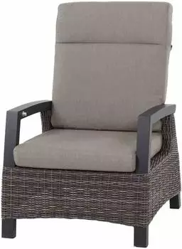 Siena Garden Corido Loungesessel Aluminium/Geflecht inkl. Kissen charcoal-grey (H16674)