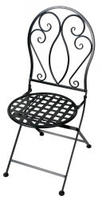 Metall Stuhl Provence Eisen Schwarz Gartenstuhl - Primaster